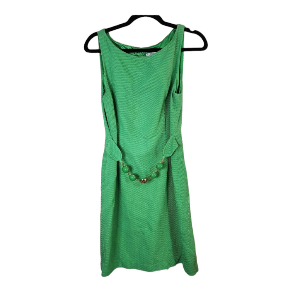 Milly of New York green dress size 12 with built in accent belt